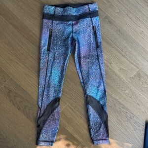 Lululemon Sparkling Blue and Purple Leggings